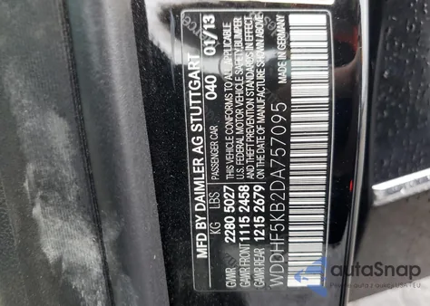 2013 Mercedes-Benz E 350 из США, поврежденный, VIN WDDHF5KB2DA757095